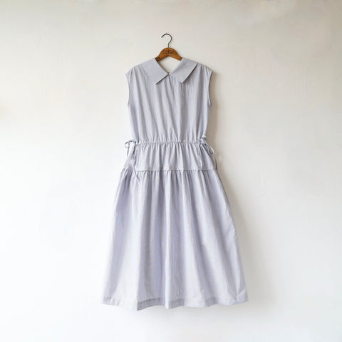 Nicholson & Nicholson Cotton Sleeveless Dress - Blue Stripe