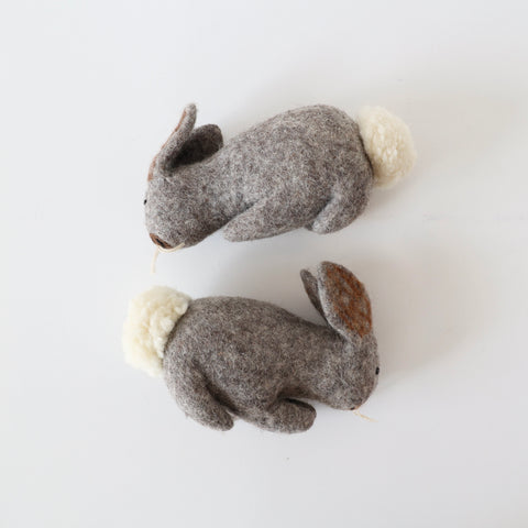 Felted Bunnies - Grey