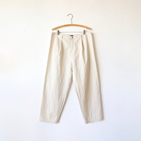 Apuntob Pleated Trousers - Butter Cotton Blend