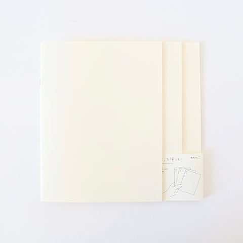 Set of 3 Midori Notebooks - A4 Blank