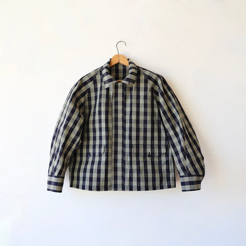 Aseedonclöud Zipper Jacket - Navy Check