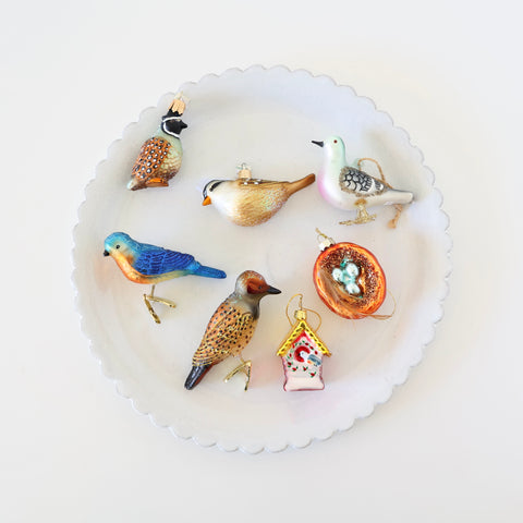 Blown Glass Ornaments - Birds - 7 Options