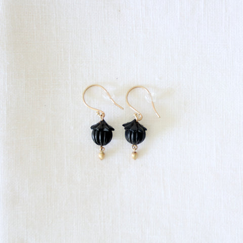 Susan Hable Ebony Drop Earrings