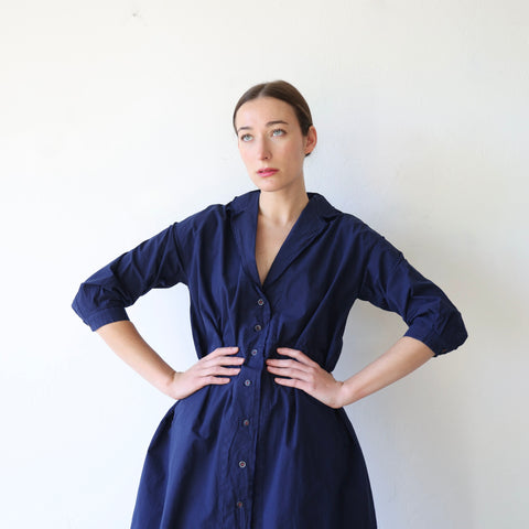 Hannoh Danica Dress - Navy