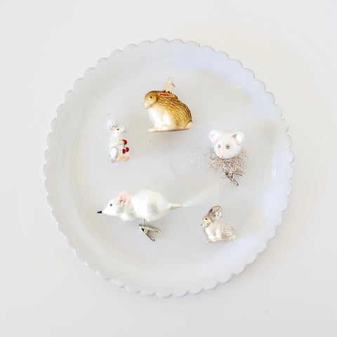 Blown Glass Ornaments - Bunnies and Mice - 5 Options