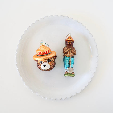 Blown Glass Ornaments - Smokey the Bear - 2 Options