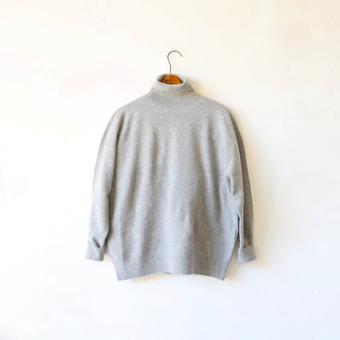 Nicholson & Nicholson Fine Merino Turtleneck - Heather Grey