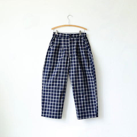 Bon Big Pants - Navy Plaid
