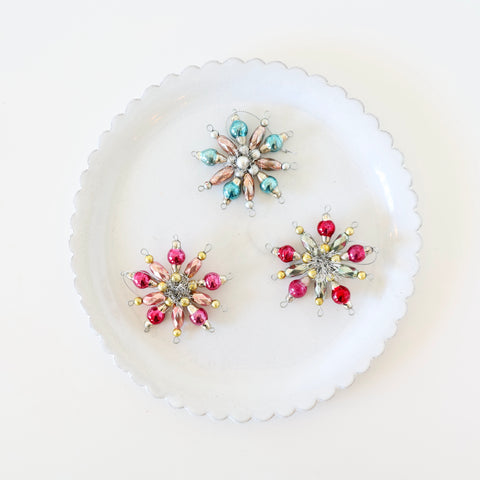 Vintage Inspired Pinwheel Ornaments - 3 Options