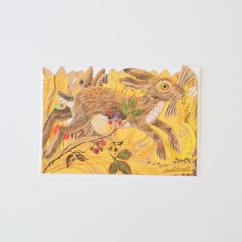 Mark Hearld Fold Out Card - Rabbits