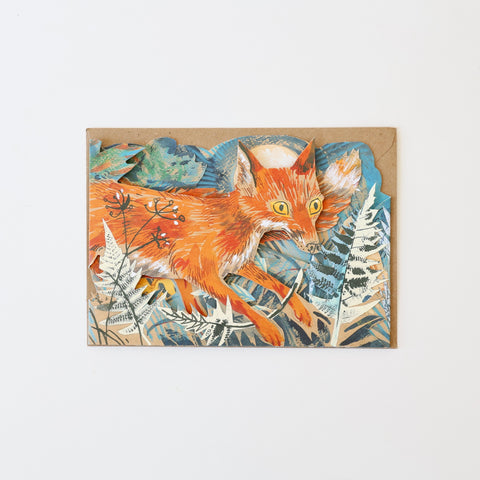 Mark Hearld Fold Out Card - Fox