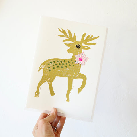 Minnieolga Reindeer Card