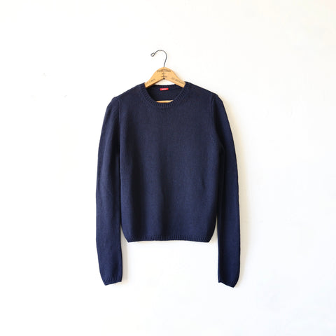 Apuntob Silk Knit Crewneck - Abyss