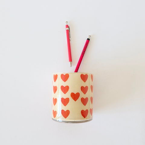 John Derian Desk Cup/Vase - Hearts