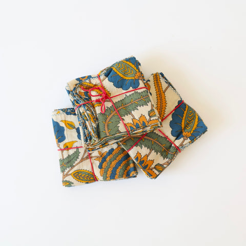 Set of 4 Cotton Napkins - Thistle
