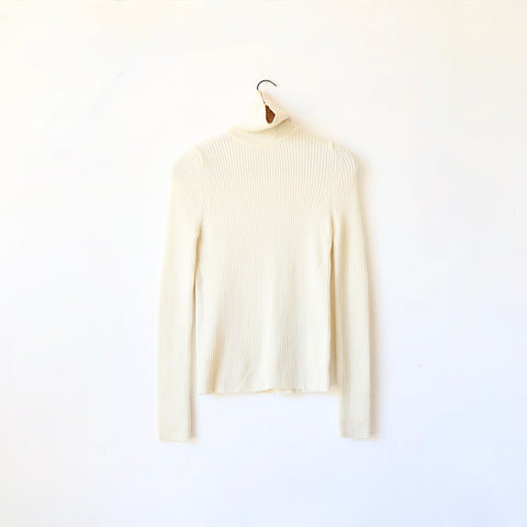 Ound Merino Ribbed Turtleneck - Cream