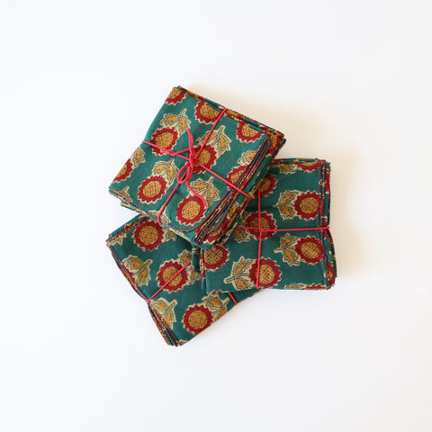 Set of 4 Cotton Napkins - Sunflower Pond