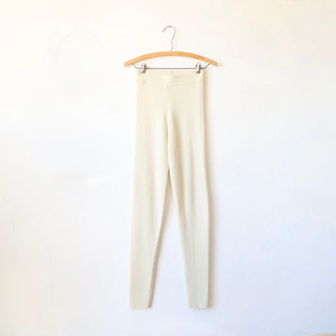 Ound Merino Ribbed Leggings - Cream