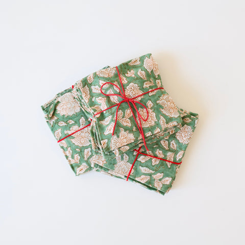 Set of 4 Cotton Napkins - Iris Frosty