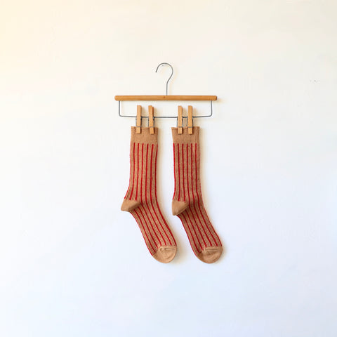 Yahae Cotton/Mohair Stripe Socks