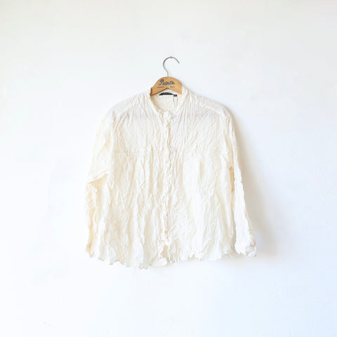 Pas de Calais Crinkle Blouse - Cream