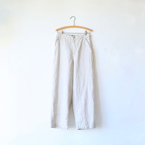 Pas de Calais Linen Twill Pants - Natural