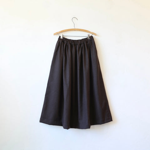 Makié Andrea Pleated Skirt - Brown Pinstripe
