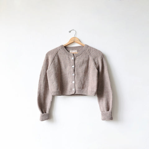 Auntie Oti Cropped Merino Cardigan - Cub