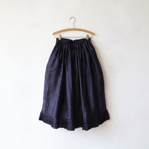 Bunon Tiny Pleat Skirt - Midnight