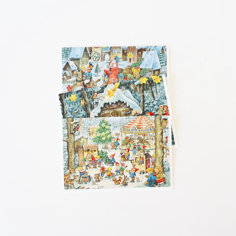 Glittered Advent Calendar Cards - 3 Options