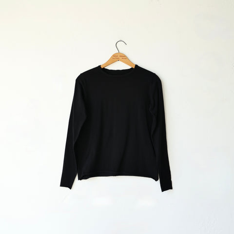 V::room Cotton/Cashmere Pullover - Black