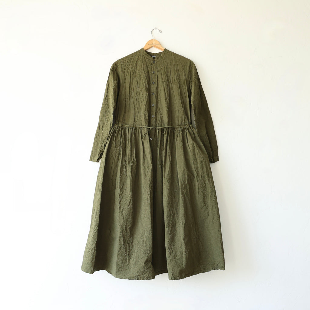 olive cotton dress Olive Green Multi Floral Print Cotton Dress - Maxi Dresses
