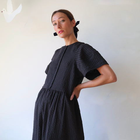 Fabiana Pigna Malu Dress - Brown/Navy