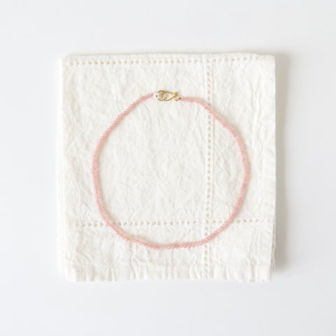 Riversong Faceted Guava Quartz Necklace