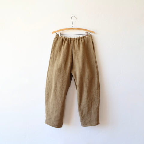 Apuntob Cotton/Linen Trousers - Hazelnut