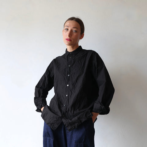 Pas de Calais Typewriter Cotton Shirt - Black