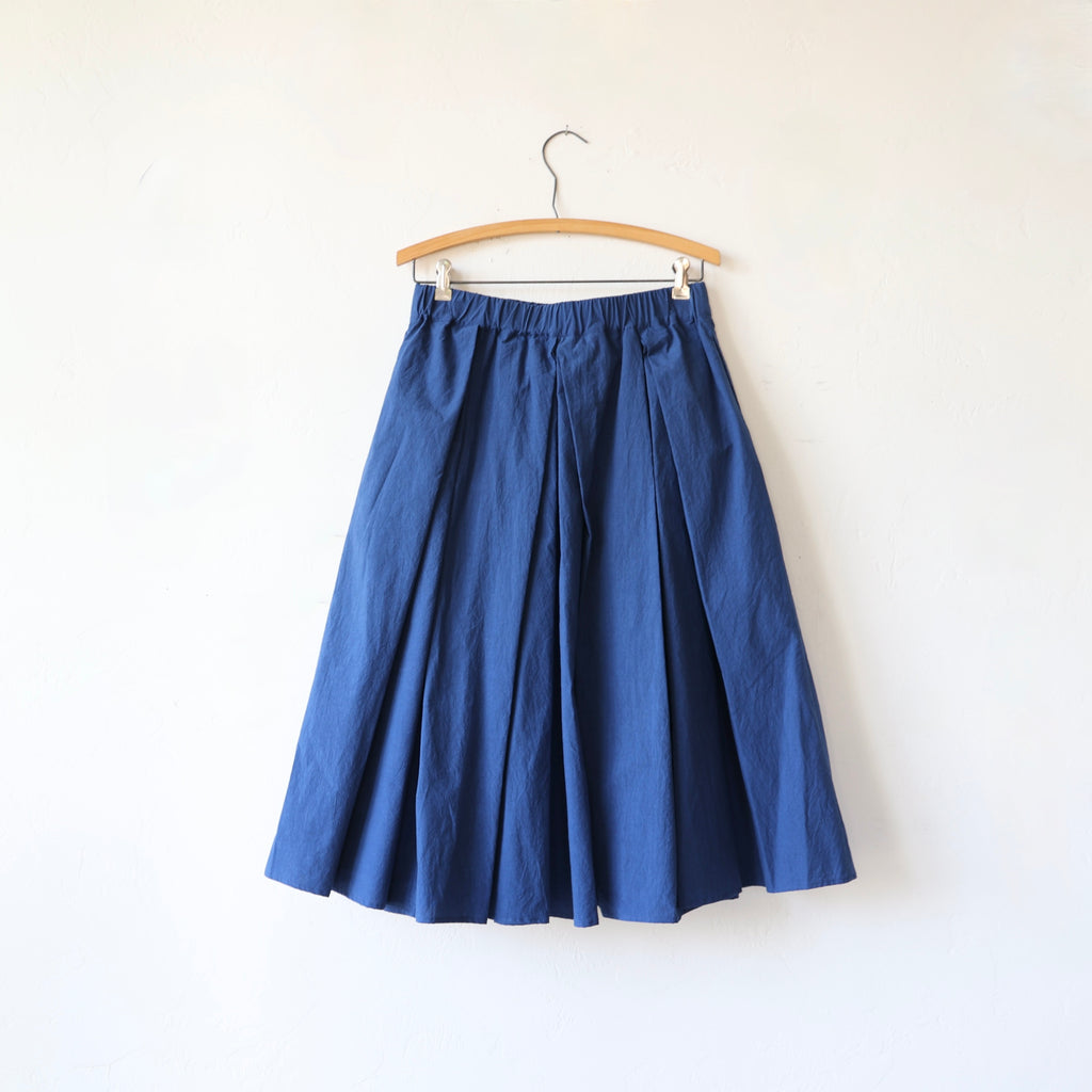Apuntob Box Pleat Skirt - Dusk Blue