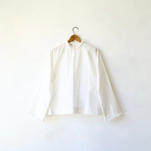 Bon Ruffle Shirt - White