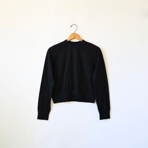 Lars Andersson Organic Cotton Long Sleeve Crewneck - Black