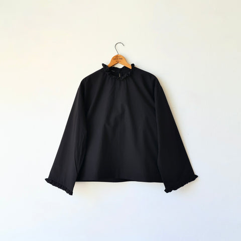 Bon Ruffle Shirt - Black
