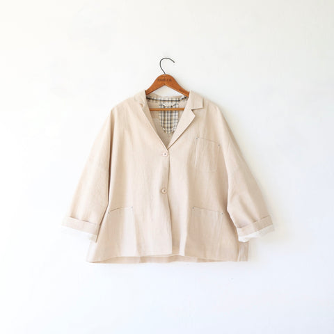 Runaway Bicycle Handloom Cotton Jacket - Sand