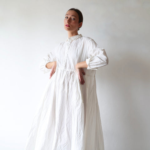 Pas de Calais Typewriter Cotton Dress - White