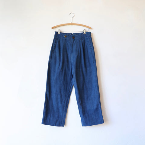 Maku Handwoven Cotton Pants - Indigo