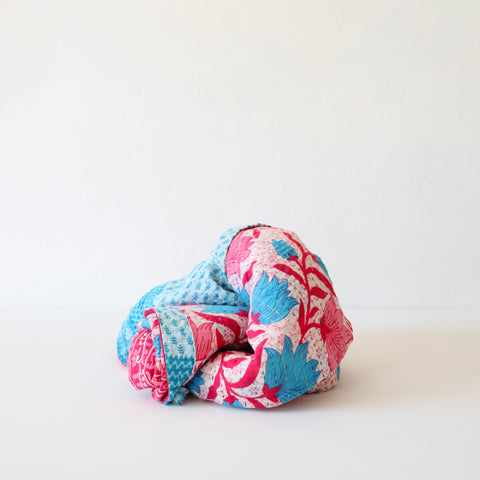 Jeanette Farrier One of Kind Throw - Fuchsia/Turquoise