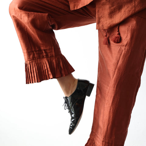 Bunon Flutter Pants - Rust Brown