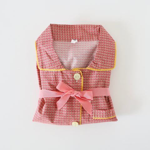Domi Oversize Pajama Set - Vintage Red Print