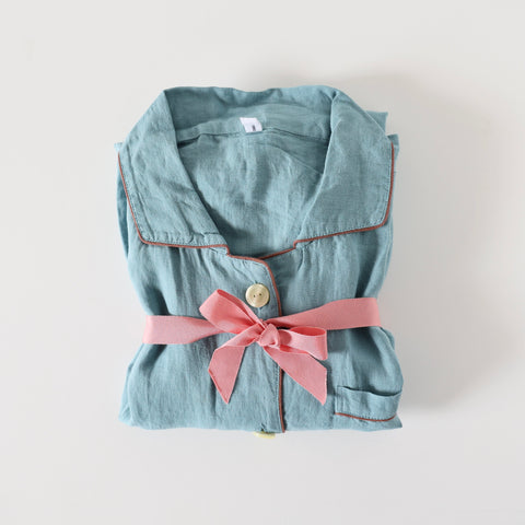 Domi Oversize Pajama Set - Ocean Linen