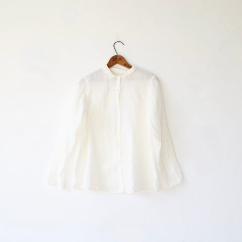 Manuelle Guibal Linen Button Up Shirt - Milk