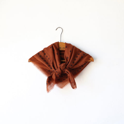 Moismont Large Square Wool Scarf - Nutmeg