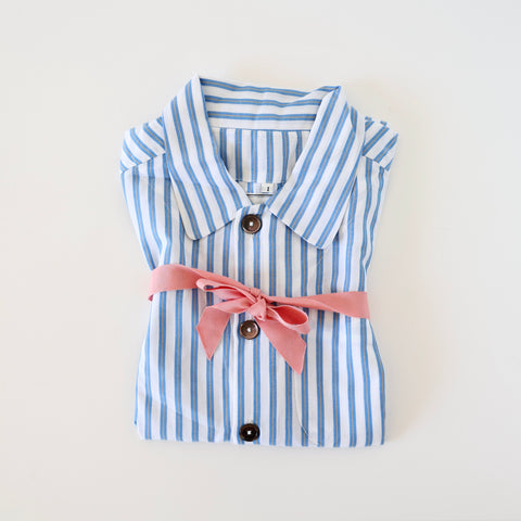 P. Le Moult Pajama Set - Blue Stripes